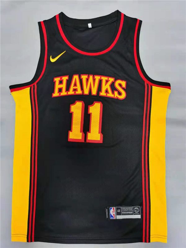 Men Atlanta Hawks 11 Young Black 2021 Nike Game NBA Jerseys